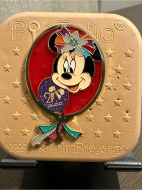 Disney HKDL Hong Kong 20th Celebration Balloon Minnie Mouse Disney Pin 2025